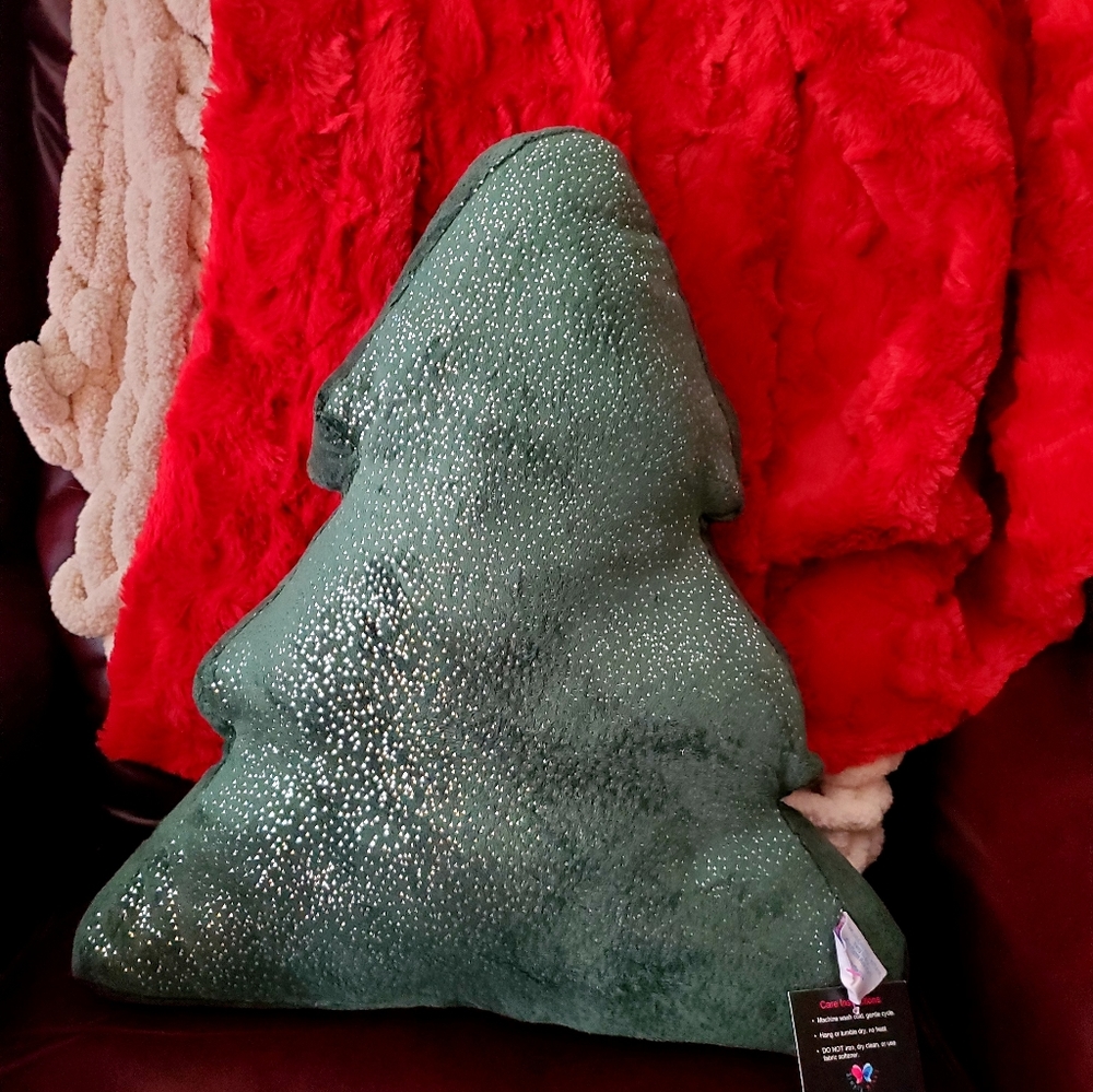 Christmas tree pillow